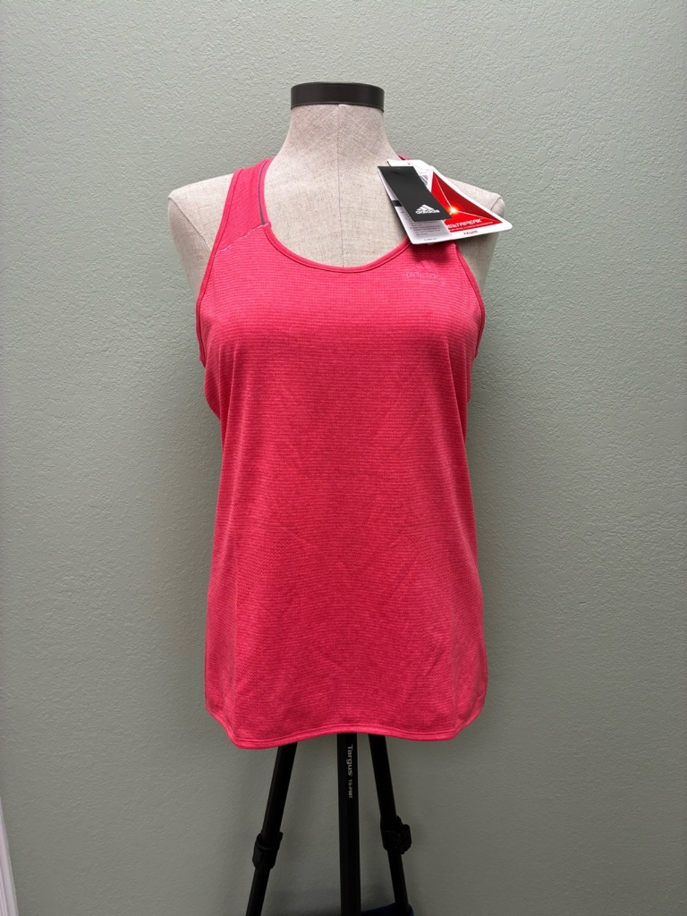 NWT adidas Pink Heather‎ Performance Racerback Tank